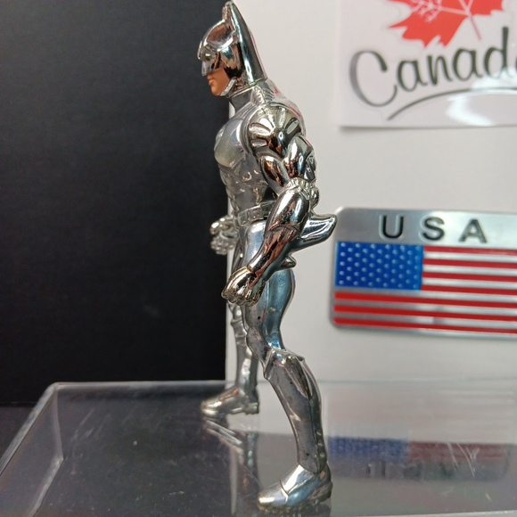 Batman Silver Metallic Suit DC Comics Vintage 1996 5" Figure - Picture 3 of 12